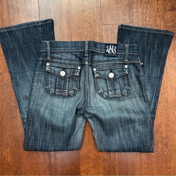 Rock & Republic Women’s Low Rise Jeans with a Bit of Flare, Y2K Style, Size 26 - Picture 8 of 16
